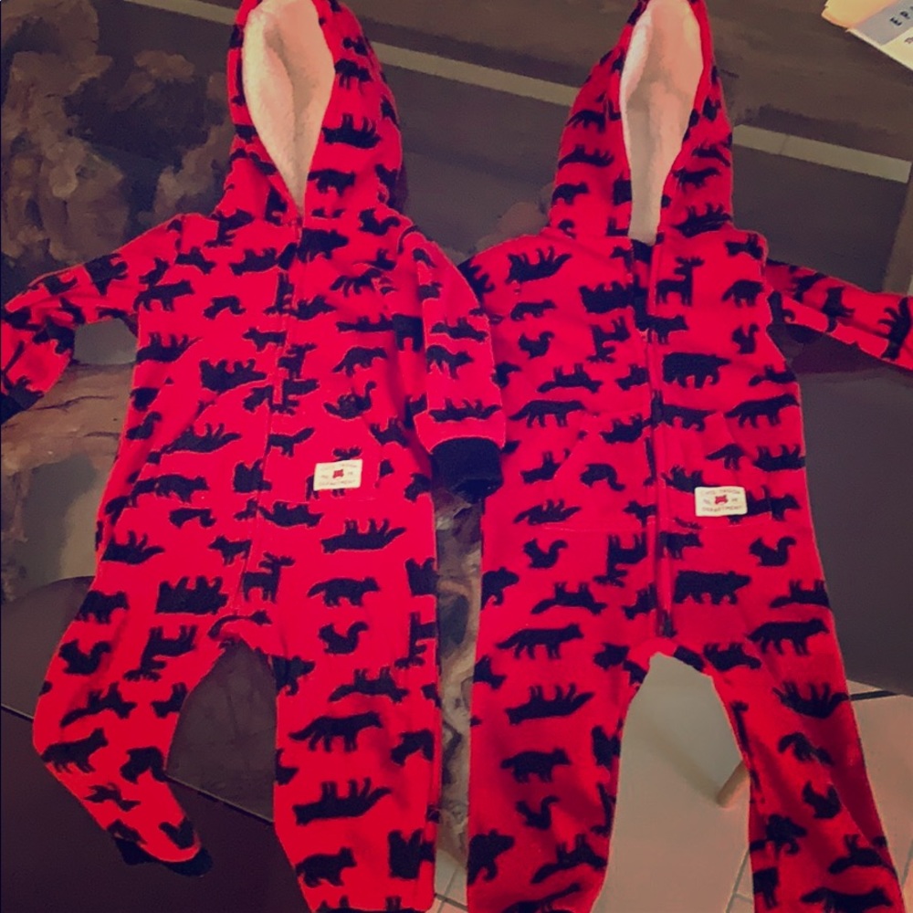 Carters fleece hooded zip up